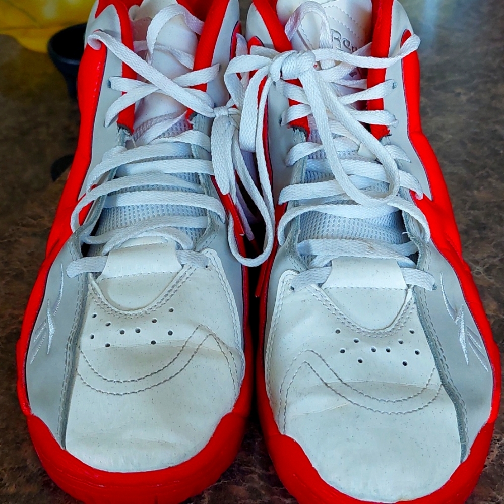 Rebok Kamikaze Mid II 'Red/White/Multi' MISMATE Mens Size 8